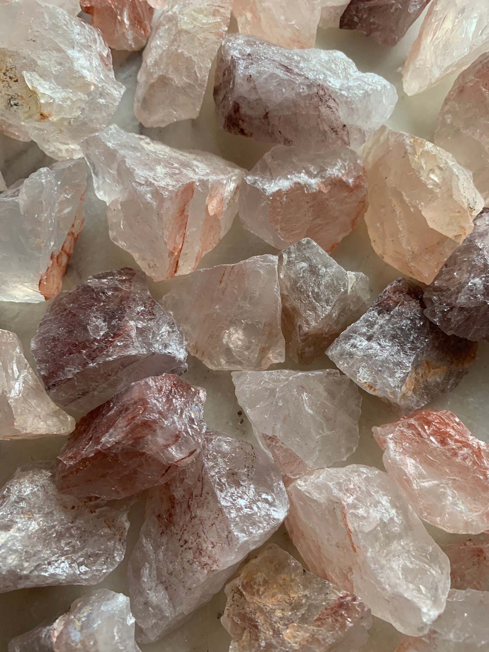 Raw Fire Quartz Hematoid Quartz Etsy