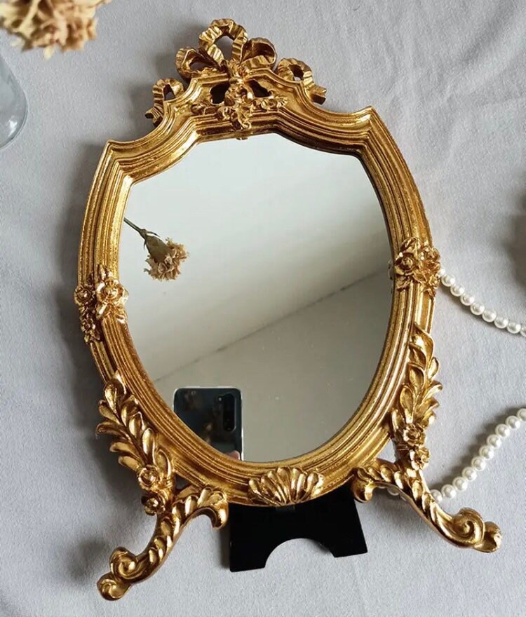 French Style Decorative Mirror Small Vanity Table Mirror Etsy Canada