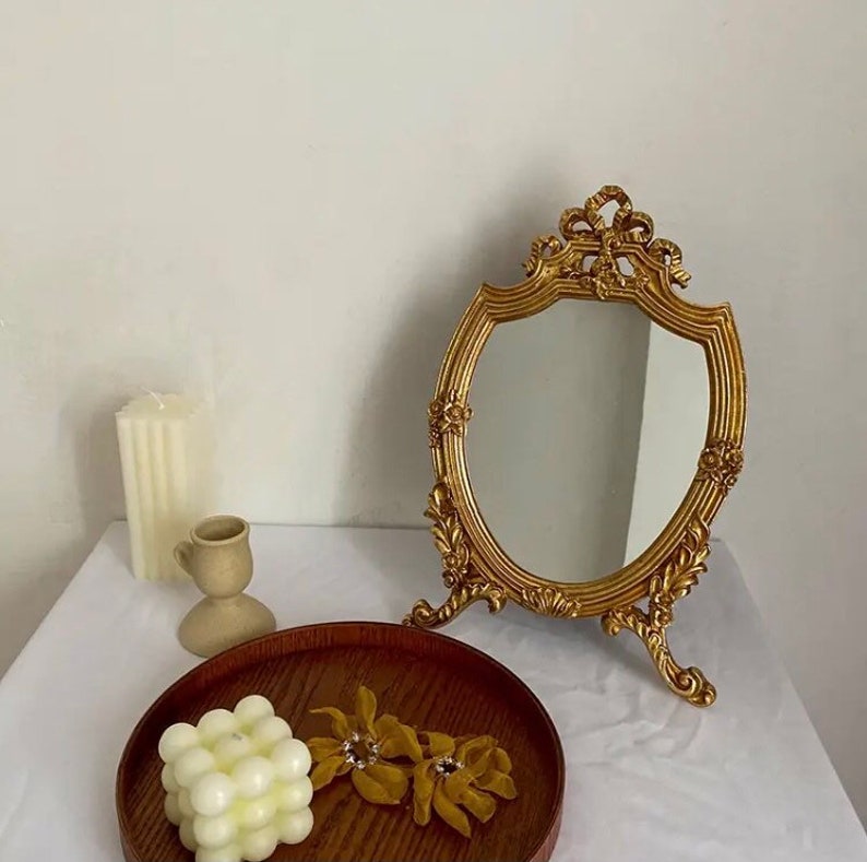 French Style Decorative Mirror Small Vanity Table Mirror Etsy Canada