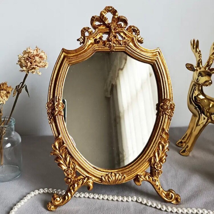 French Style Decorative Mirror Small Vanity Table Mirror Etsy Canada