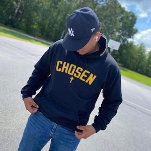 Moletom com capuz unissex cristão escolhido, Moletom com capuz cruzado da geração escolhida, Moletom unissex The Chosen, Moletom com capuz com gola redonda 1 Pedro 2 9 baseado na fé,
