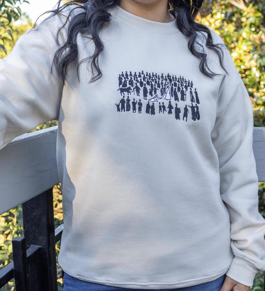 Embroidered Christian Crewneck Sweatshirt: The Storytelling Collection