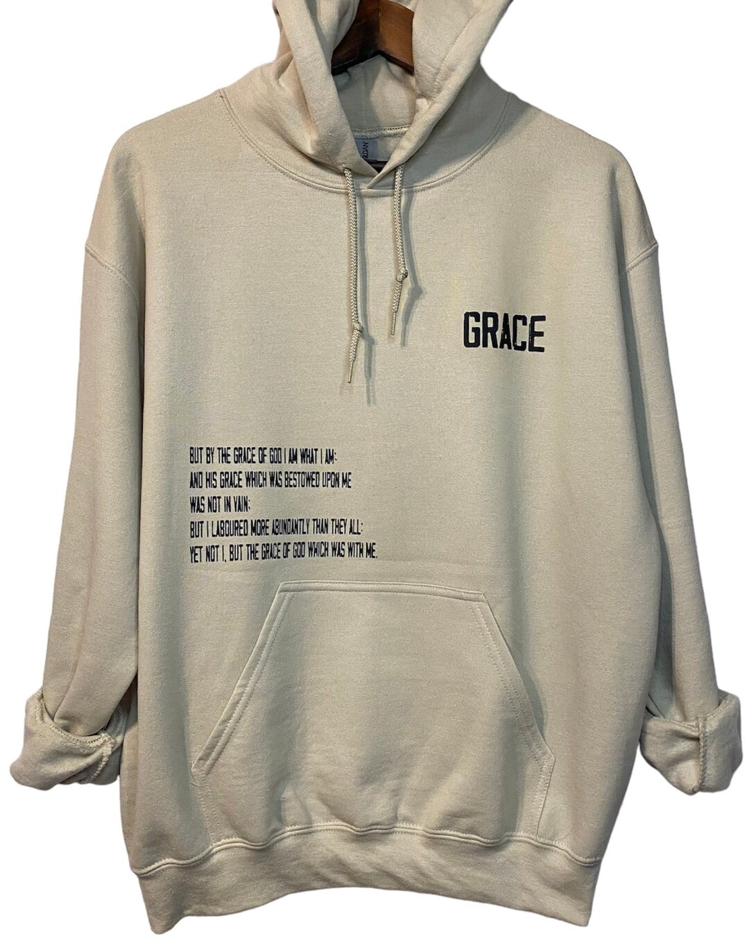 Unisex Grace Hoodie,mens Faith Based Hoodie,christian Hoodie,christian