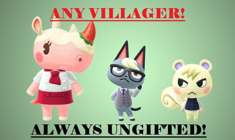 Their Villager Photo! Bonus ANY UNGIFTED VILLAGER That You Want