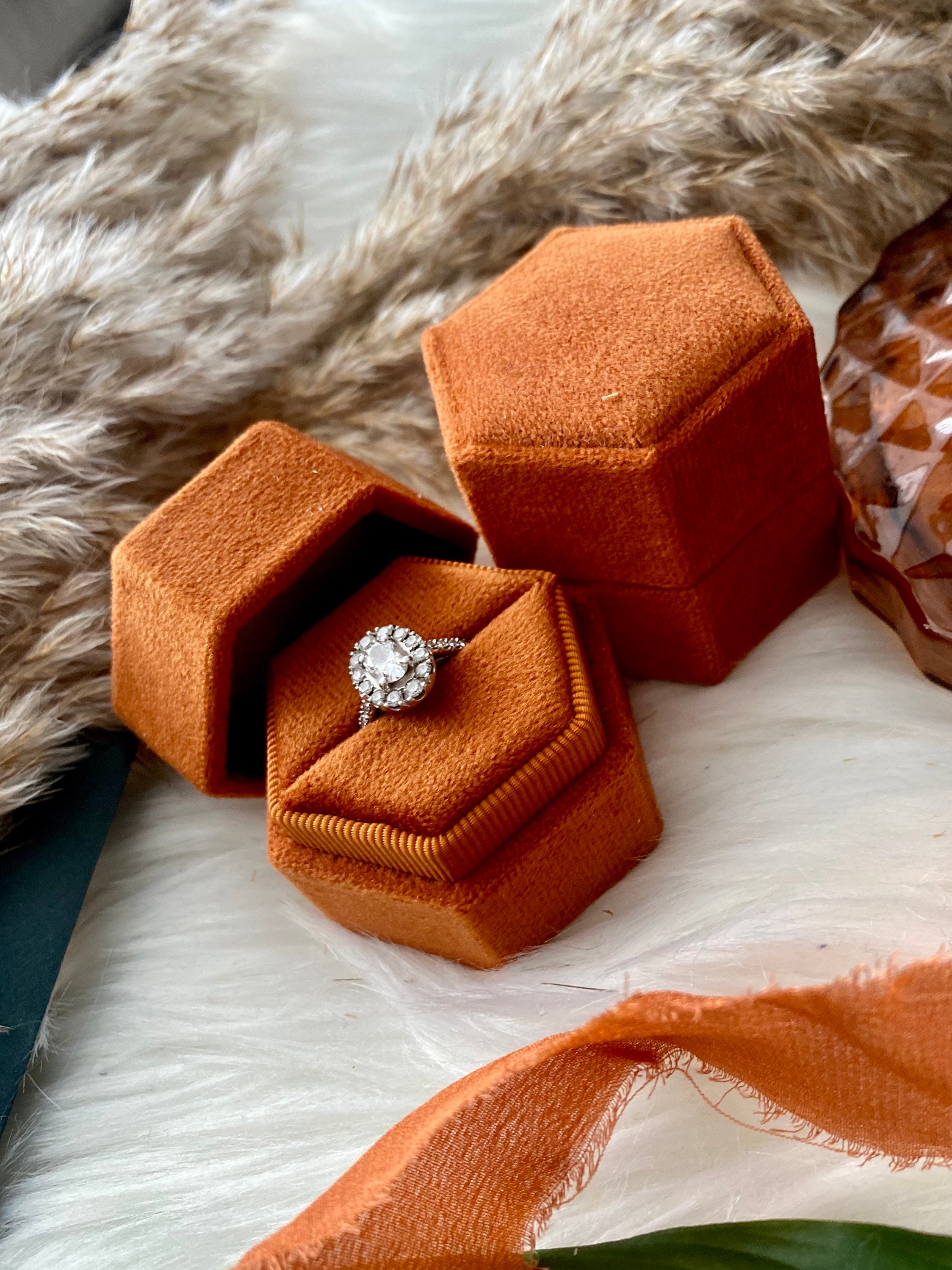 Orange Ring Box Etsy UK