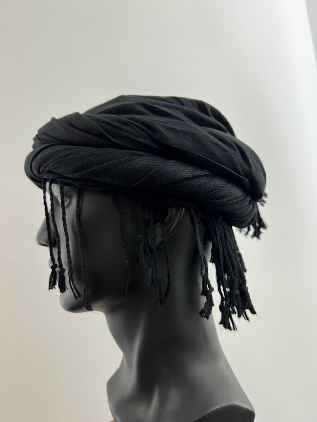 Black Turban Men Halo Headwraps Durag Turban Hat for Men - Etsy
