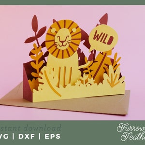 de Zazzle.be Liste d'envies Créez un Magasin Vous avez des idées ? 3D Papercut SVG carte coupe fichier | Cricut Silhouette DIY