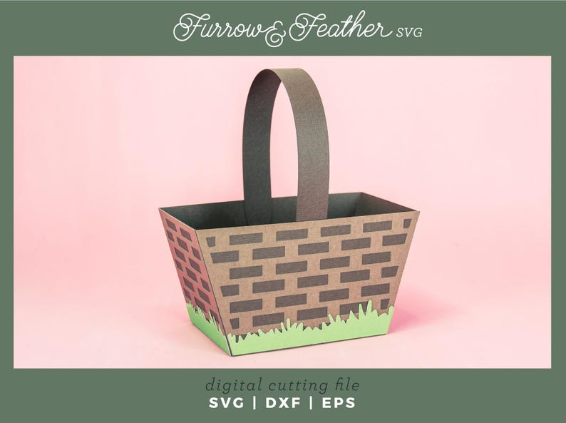 3D Easter Basket SVG: Papercut Cut File (digital Download) - Etsy