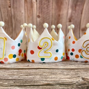 Customised Birthday Crown, Kid's Fabric Birthday Gift, Custom Personalised, Organic Eco Friendly Reusable, Child's Celebration Crown image 9