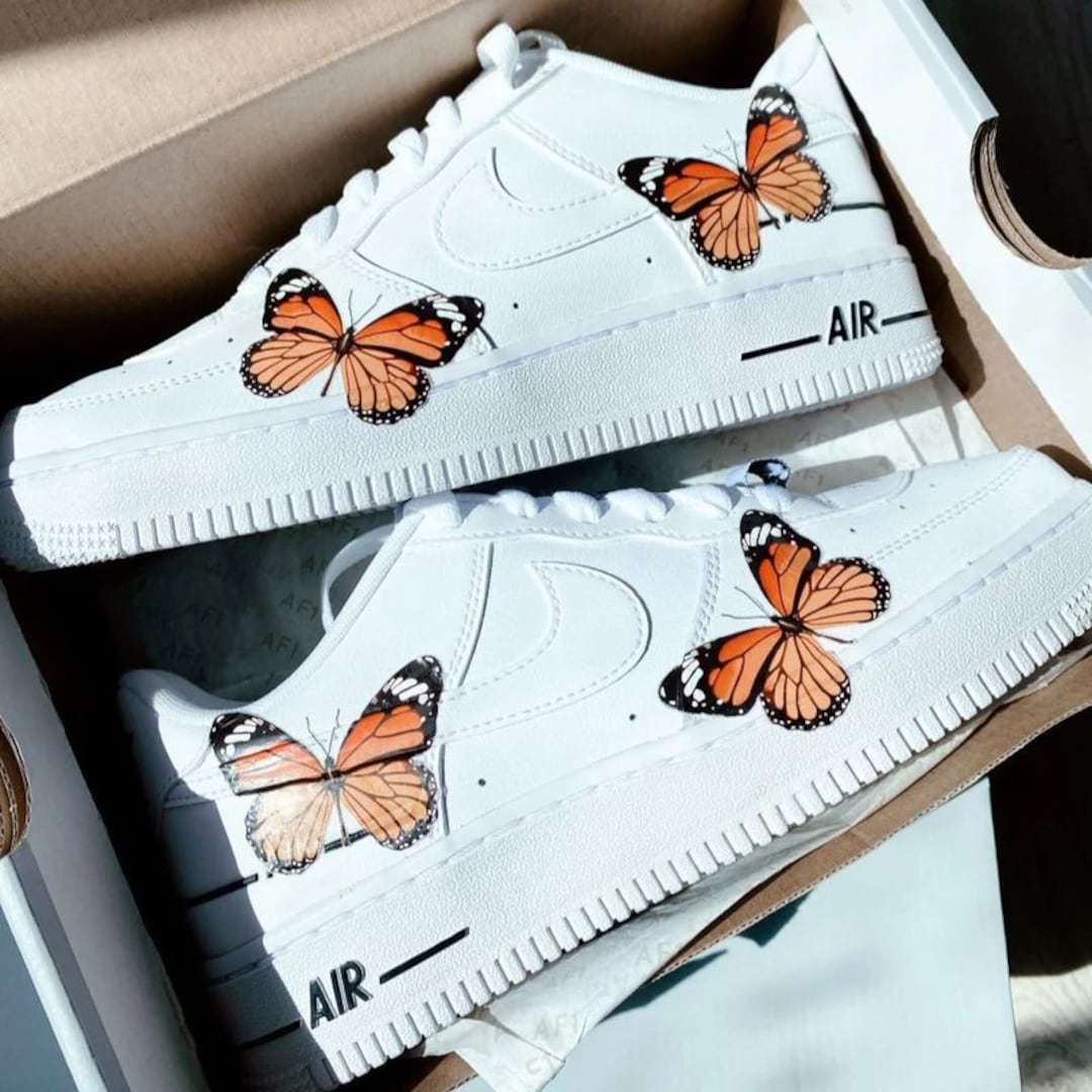 Monarch Butterfly Air Force 1s Butterfly Women's Air Forces
