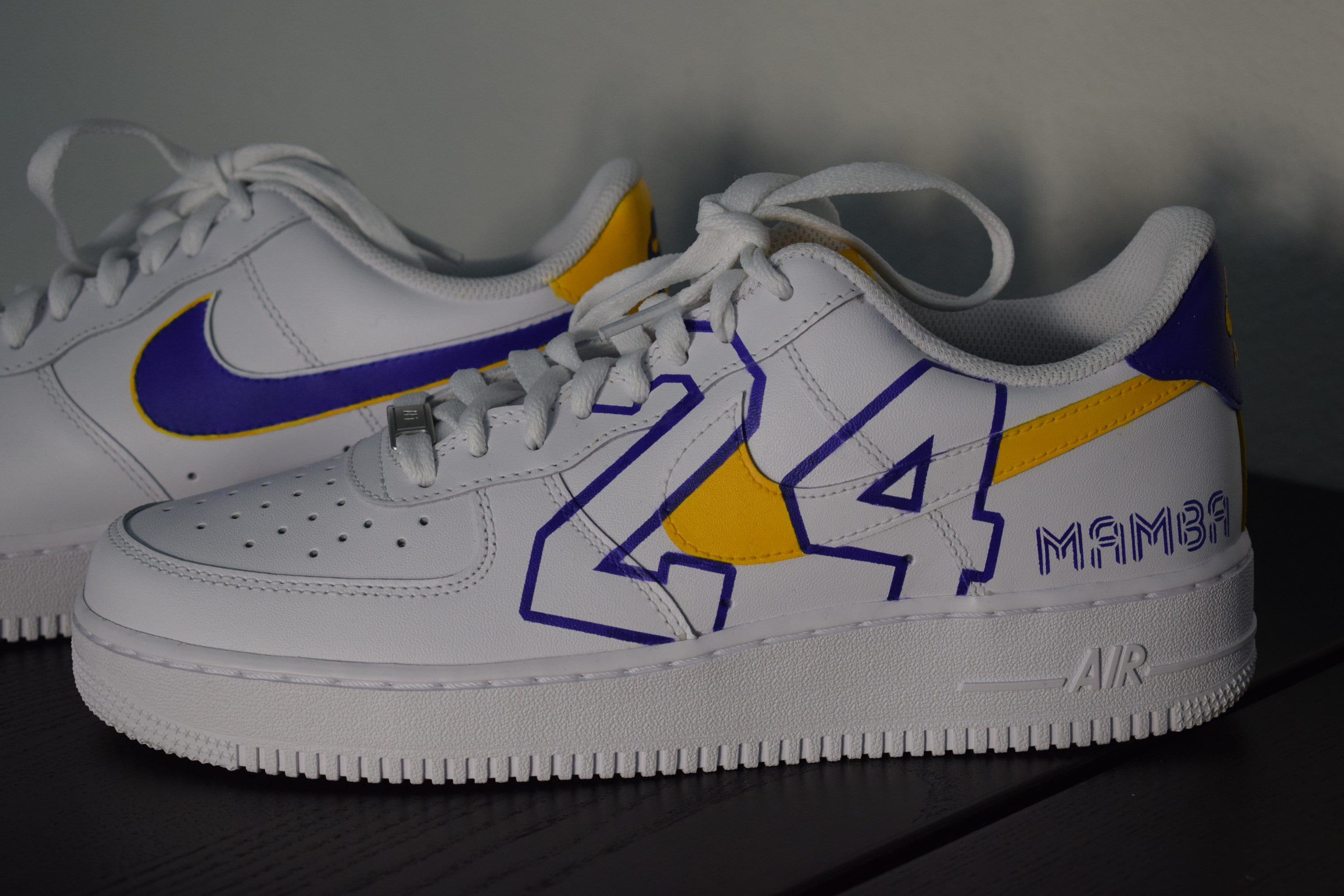 Nike Air Force 1 Kobe Bryant Custome - Etsy Nike Air Force 1 Kobe Bryant Custome - Etsy