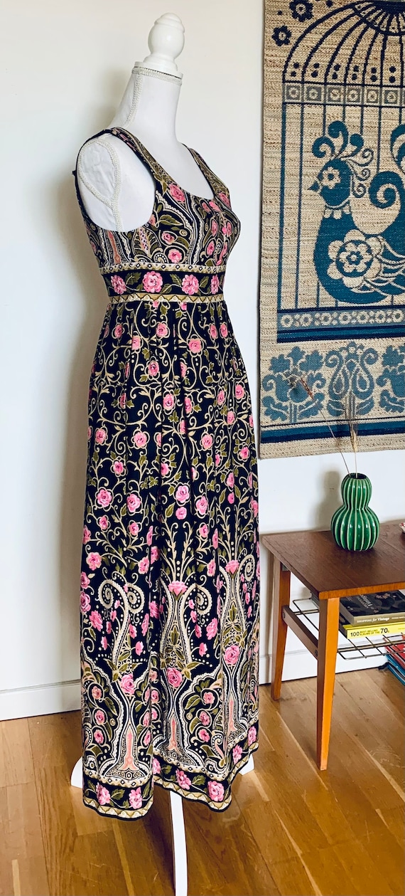 VINTAGE 1970s DOLLYROCKERS Bohemian Maxi Dress - image 5