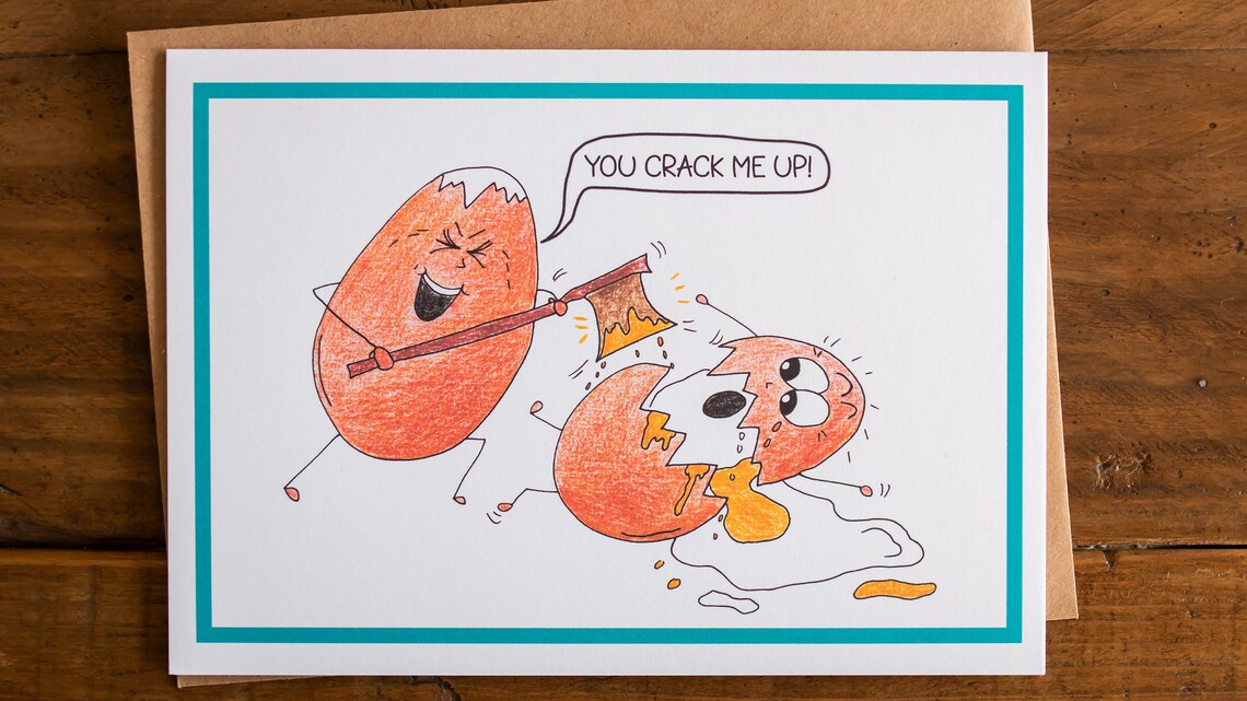 You Crack Me up funny Card Etsy
