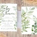 Printable Baby Shower Invitation Template Download, Leaf Shower ...