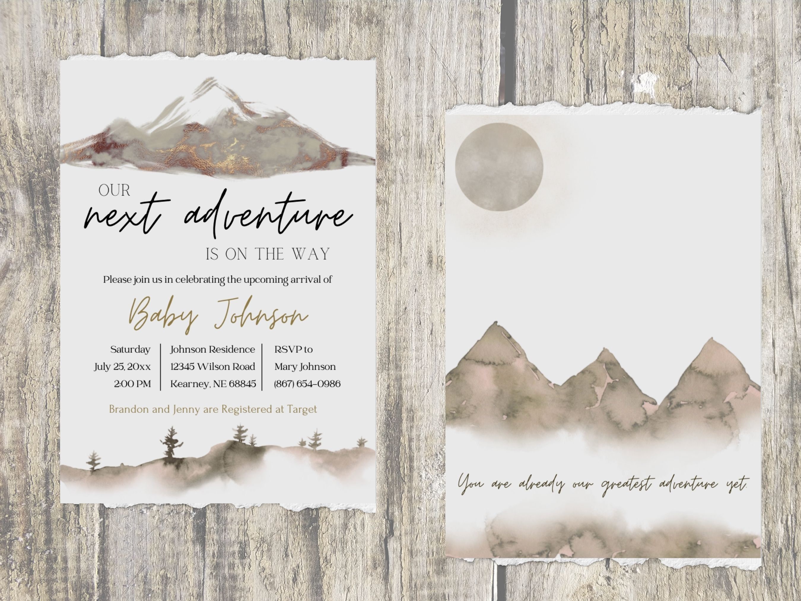 Printable Baby Shower Invitation Template Download, Adventure Invite ...
