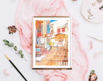 Crete Painting Etsy