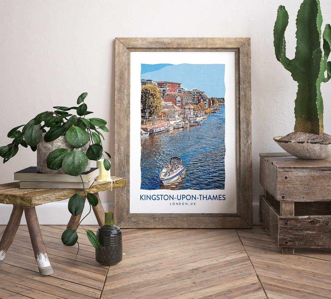 Kingstonuponthames Print, London Print, London Art, Kingston Souvenir