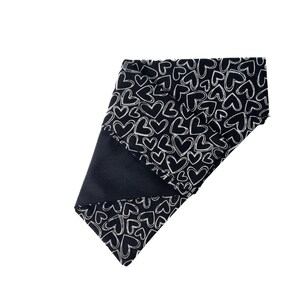 Custom Dog Bandana and Cat Bandana - &quot;MCR Hearts&quot; - Valentines Over the Collar Bandana for Dogs and Cats