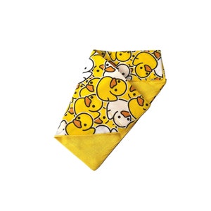 Custom Dog Bandana and Cat Bandana - "Rubber Duckies" - Slide on Over the Collar Bandana for Dogs and Cats