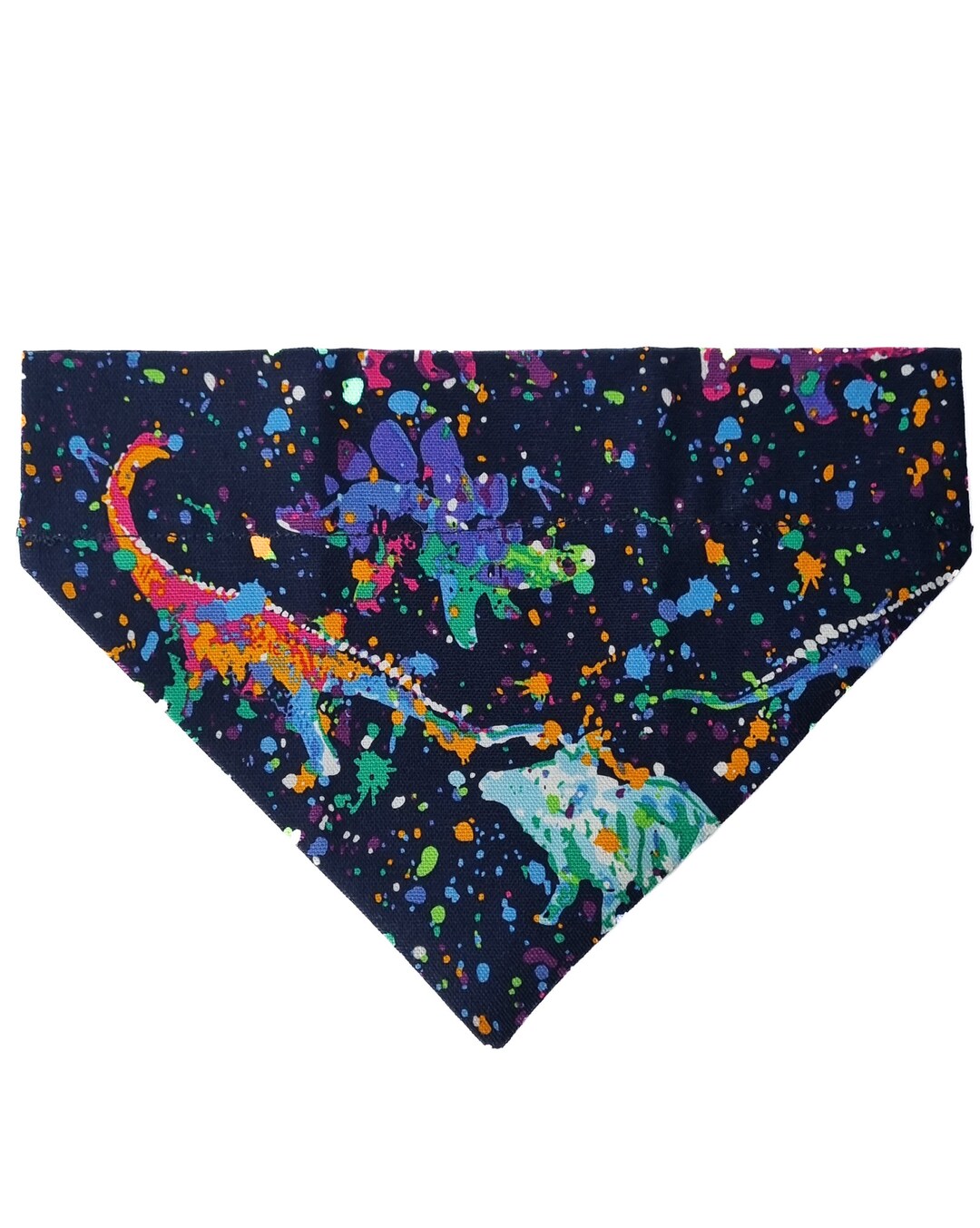 Custom Dog Bandana and Cat Bandana Dinosaurs Painting Fun / Boy