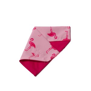 Custom Dog Bandana and Cat Bandana - &quot;Fun Pink Flamingos&quot; - Summertime Slide on Over the Collar Bandana for Dogs and Cats
