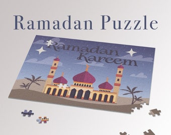 Ramadan Puzzle - Islamic Games and Toys for Children - Jigsaw Puzzle - Gift for Ramadan and Eid