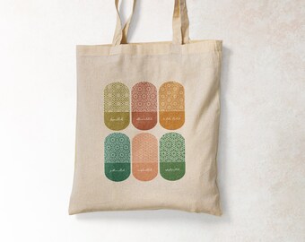 Islamische Tasche - Wiederverwendbare Tasche - Mosaik Design - Islamische Kleidung - Islamischer Spruch - Alhamdulillah - Bismillah