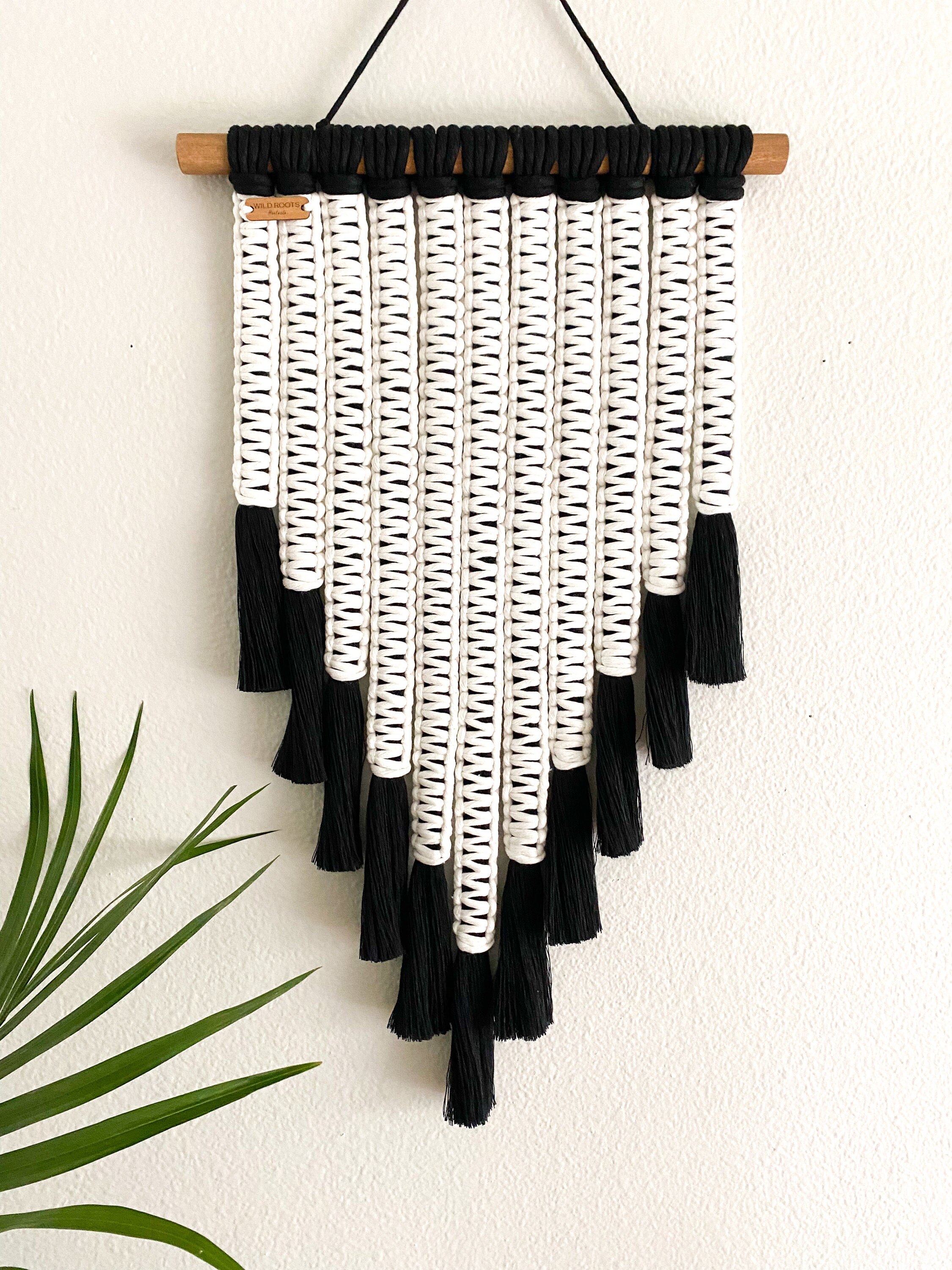 Macrame tapestry ♡オルテガ柄BLACK