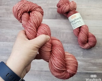 Copper Sock Yarn Fingering Weight Red Brown Knit Crochet | "Country Road"