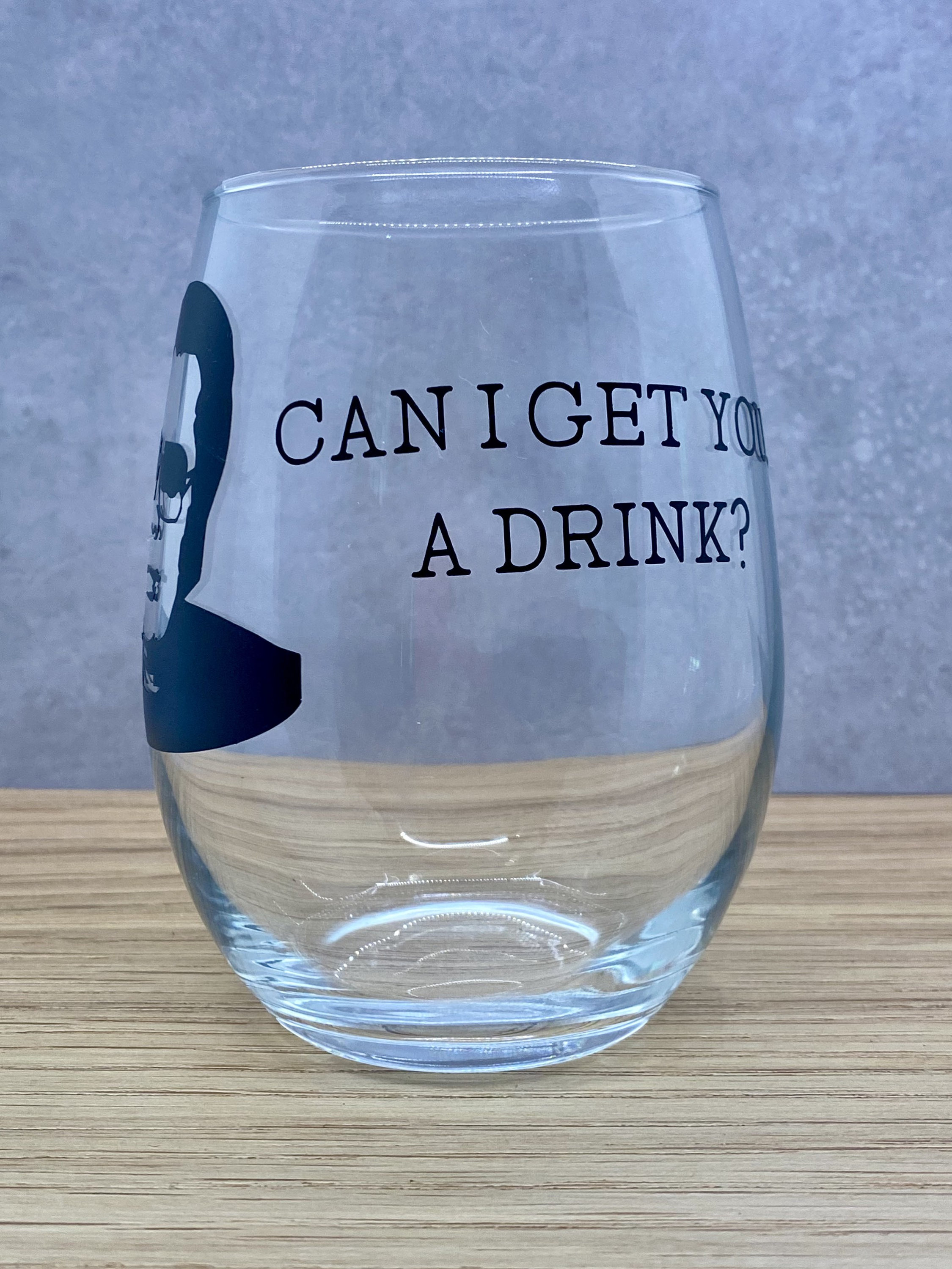 Can I Get You a Drink Cult Leader Stemless Wine Glass Etsy