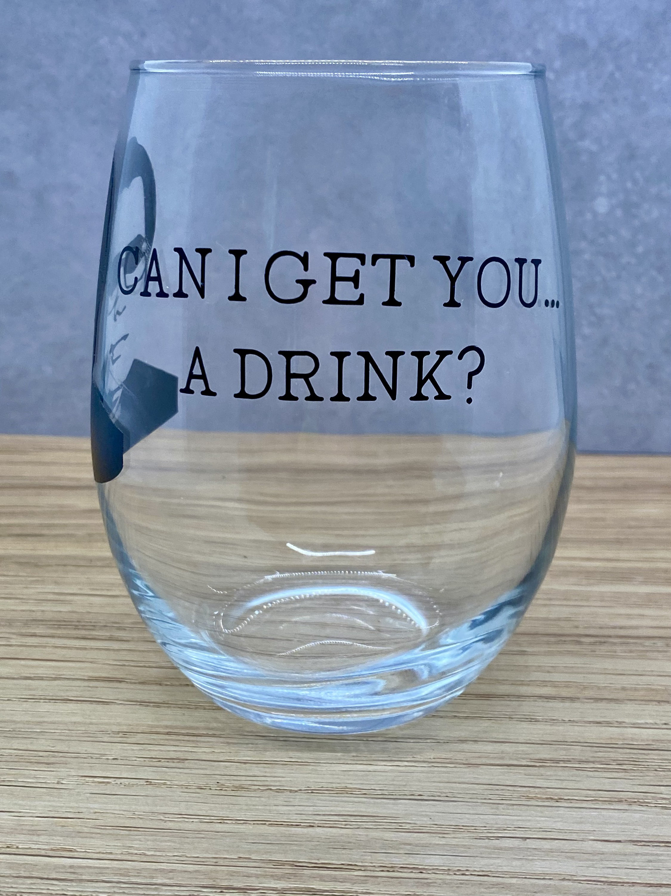 Can I Get You a Drink Cult Leader Stemless Wine Glass Etsy