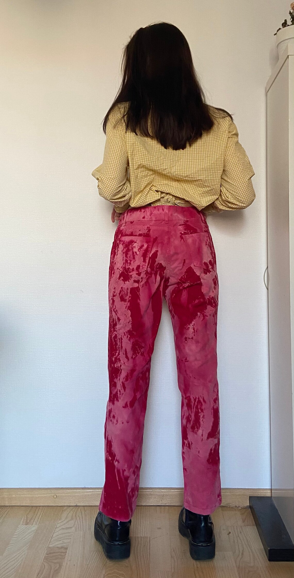 Handmade Bleached Jeans/ Custom/ Y2k style/ Pink clothes/ Etsy