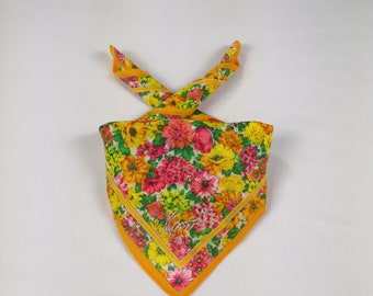 Kenzo Neckerchief Kenzo Silk Scarves Luxury Facemask Pocket Square Floral Handkerchief Vintage Handkerchief