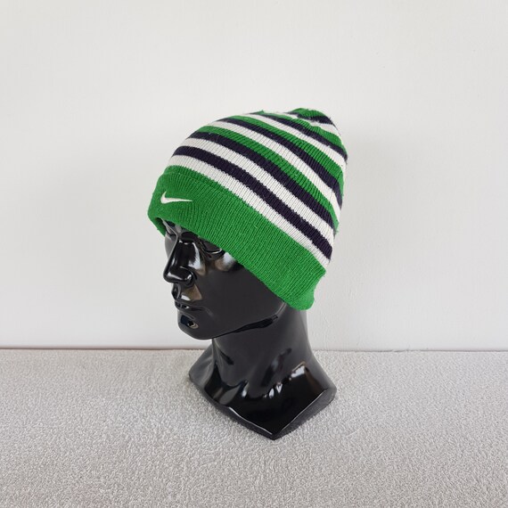 Vintage Nike Beanie Nike Hats Unisex Accessories Stripe Gifts for Womens Beanie Winter Fashion Warm Hat Knitted Gifts for Her Green Color Etsy Canada