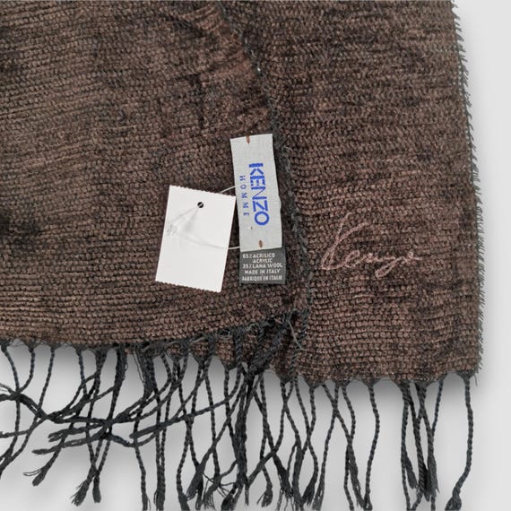 Vintage Kenzo Wool Scarf Muffler Kenzo Lambswool Scarves Womens