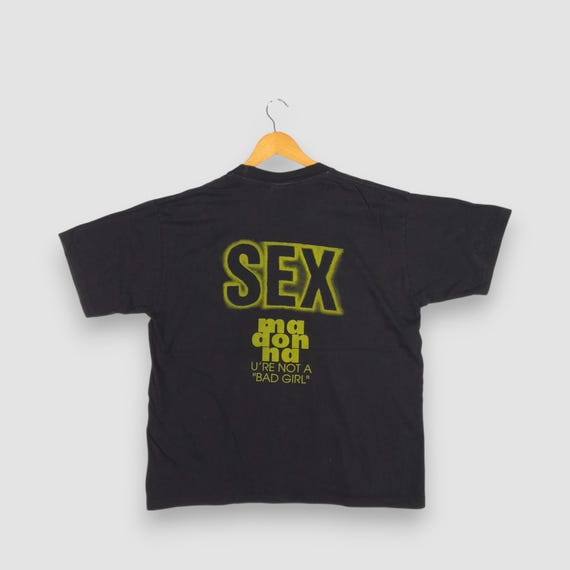 Vintage 90s Madonna Tee Xlarge Madonna Girlie Show Tee Black