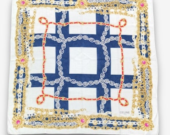 セリーヌ ハンカチ 本物のヴィンテージ 90 年代デザイナーアクセサリー