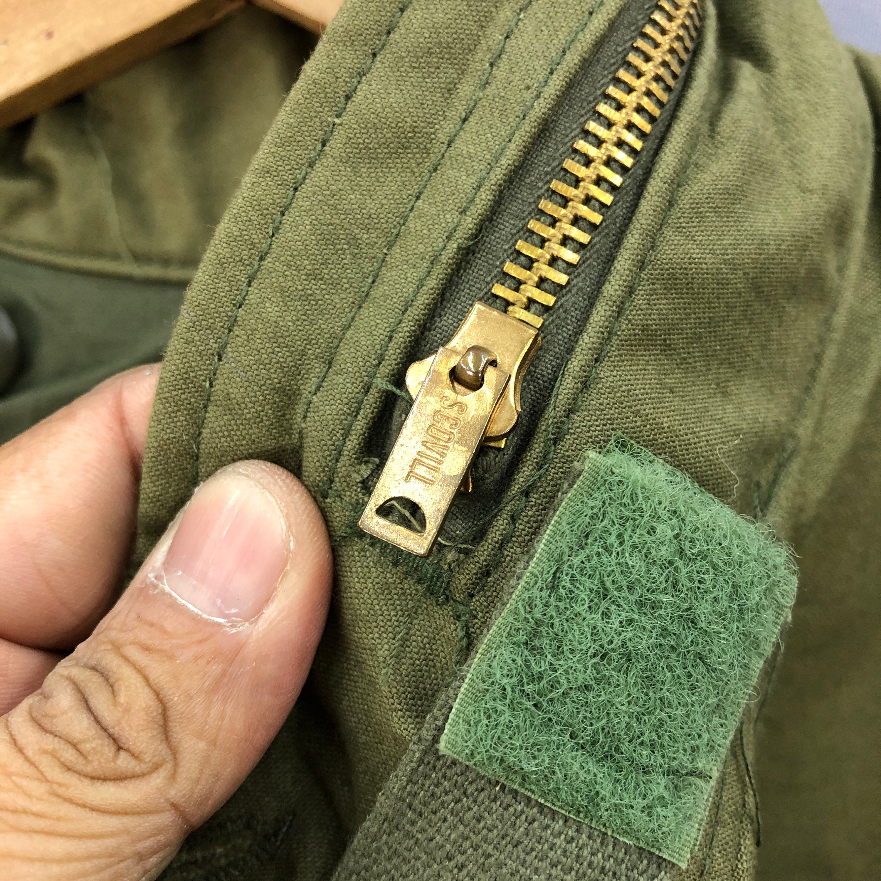 Vintage 80s Alpha Industries OG-107 Coat Military Jacket Military