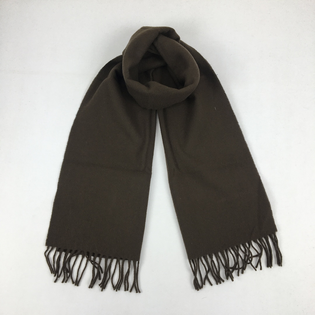 Armani Exchange Black Viscose Scarf