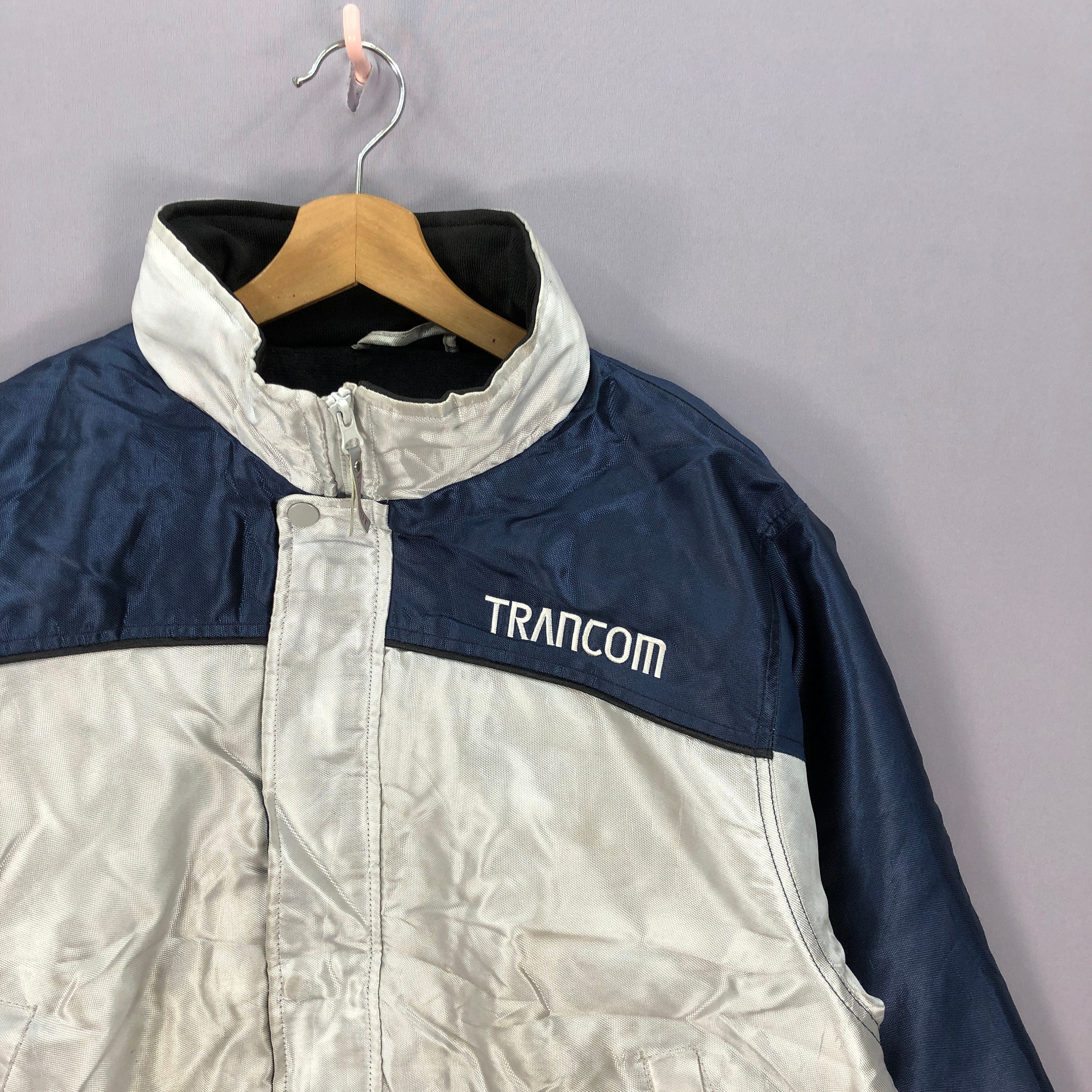 Vintage Trancom Nylon Jacket 90s Earth Hit High Performance Vintage Trancom Nylon Jacket 90s Earth Hit High Performance