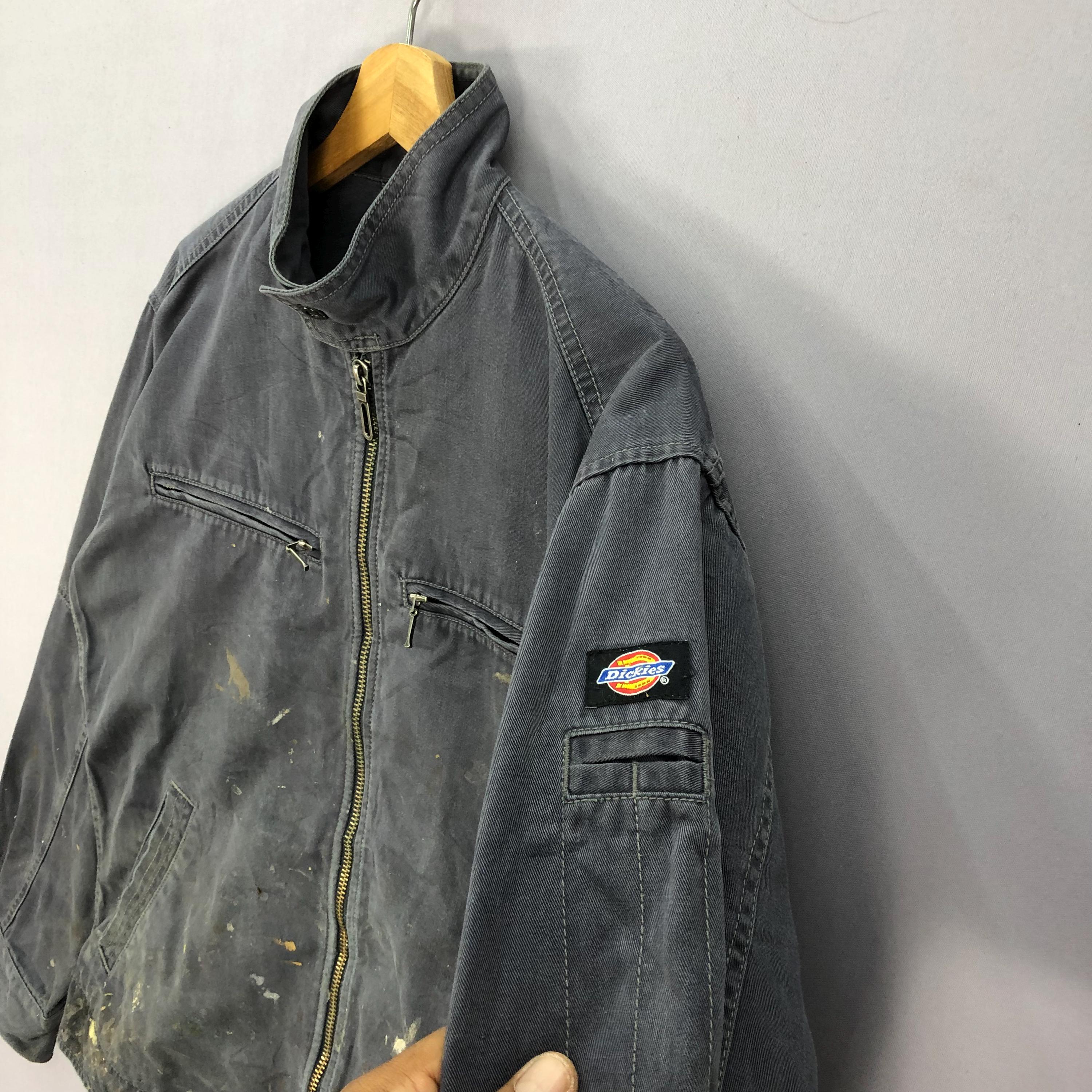 Vintage 90s Dirty Dickies Zipper Workers Jacket Large
