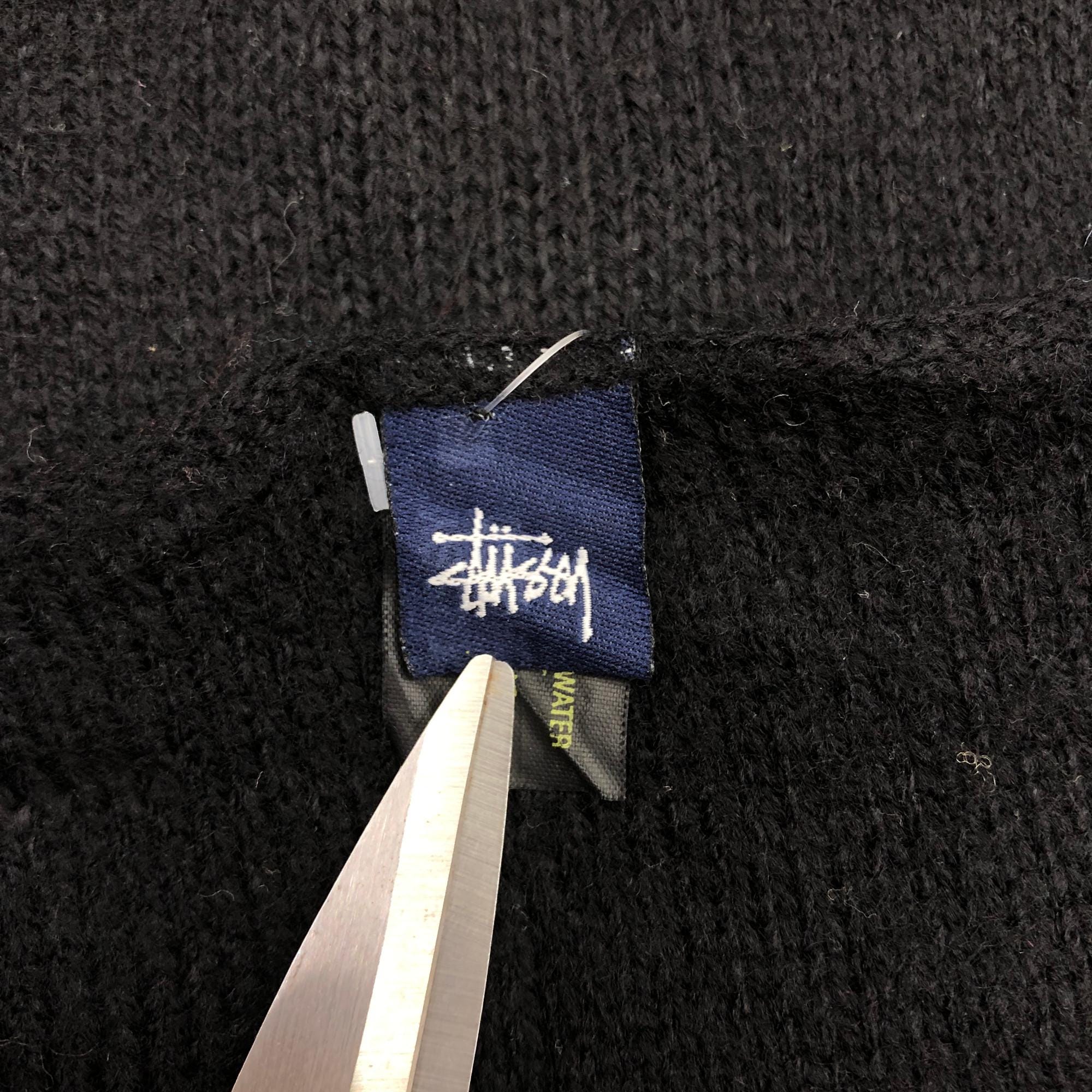 Vintage Stussy Wool Scarf Stussy Lambswool Ribbed Scarves Winter