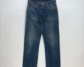 W30 Vintage Levi's 501 Stonewash Jeans 90s Womans High Rise Levis Pants Faded Ripped Levis Straight Leg Denim Levis Mom Jeans Size 30x32