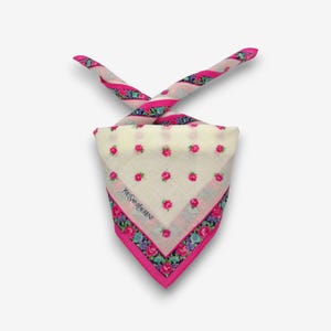Vintage Yves Saint Laurent Handkerchief YSL Bandana Luxury Neckerchief Headband Pocket Square Womens Accessories Scarves Summer Gift for Her