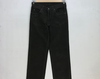 W32 vintage Levi's 502 Jean noir délavé Y2K Levis Womens pantalon taille haute Levis Stone Wash Denim Classic Girlfriend Jeans taille 32 x 33