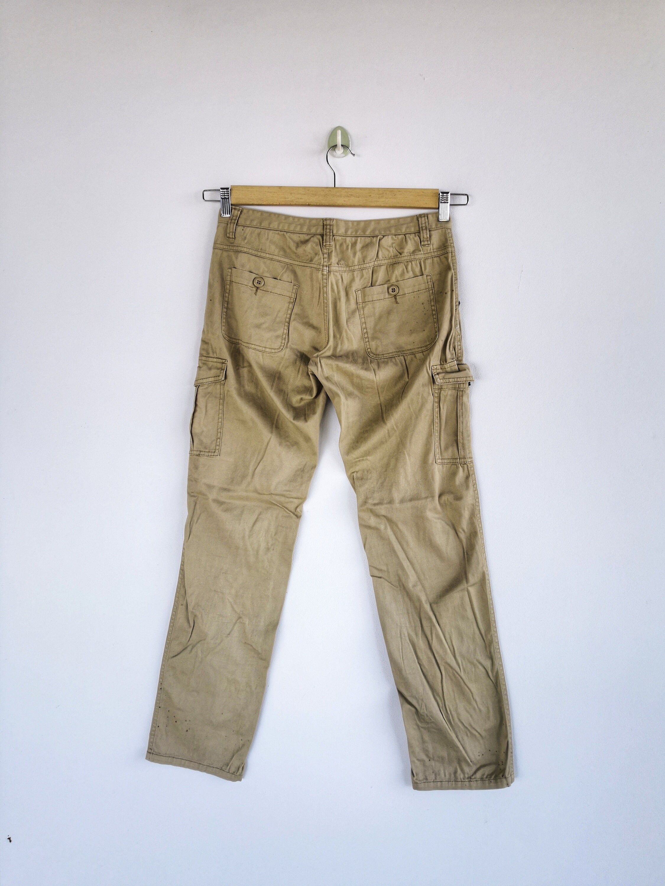 【Eaphi】 FLUFFY SHORT PANTS beige XL 90s Plugg Jeanswear Hybrid Pants Shorts Men's Beige Khaki