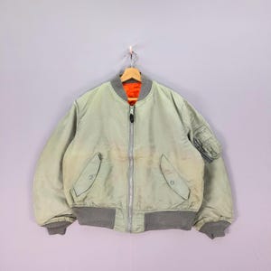 Vintage 1980s Alpha Industries Ltd Ma-1 Army Flight