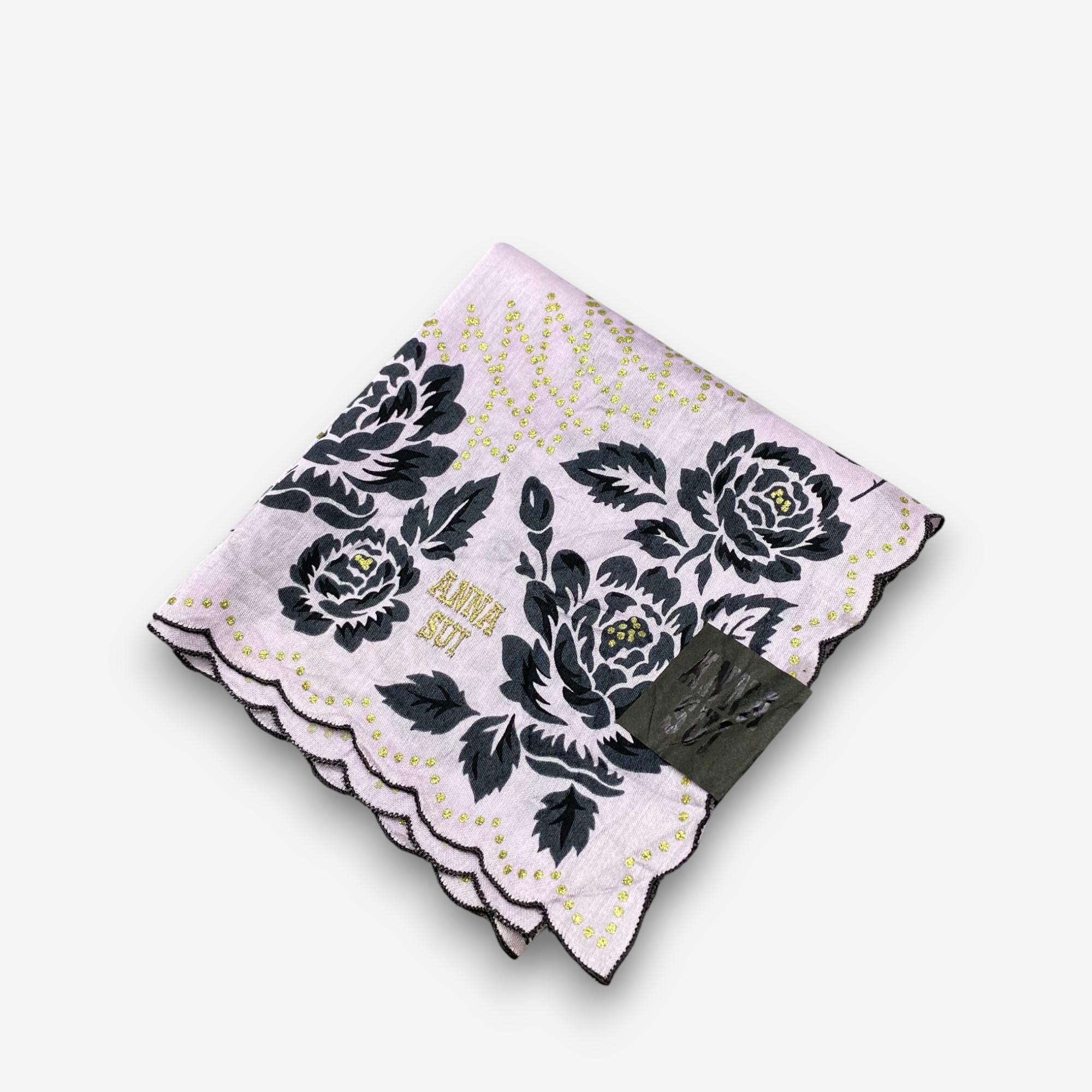 新品未使用 ヴィンテージ Anna Sui ハンカチ Anna Sui バンダナ