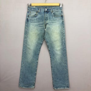 W38 Vintage Levis 501 Faded Jeans, 90s Womens High Waisted Pants, Levi&#39;s Faded Straight Leg Classics Denim, Levis Boyfriend Jeans Size 38x31