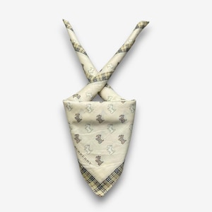 Vintage Burberry Handkerchief Burberrys Bandana Burberrys Neckerchief Accessories Pocketsquare Neck Scarf Authentic Luxury Headband Scarves